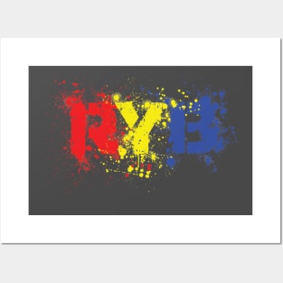 RYB splat Posters and Art